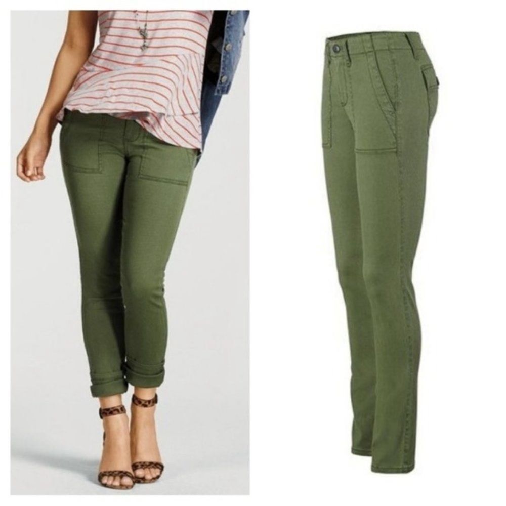 CAbi Forest Green Ankle Pants Size 4